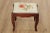 Queen Anne Freeman & Co. Queen Anne Style Mahogany Foot Stool For Sale - Image 3 of 12