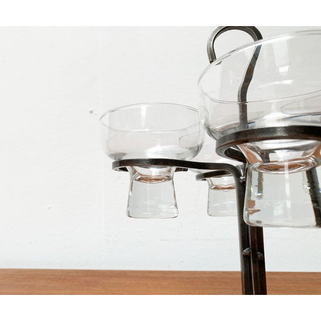Danish Metal and Glass Candleholder, 1960s For Sale - Image 14 of 18