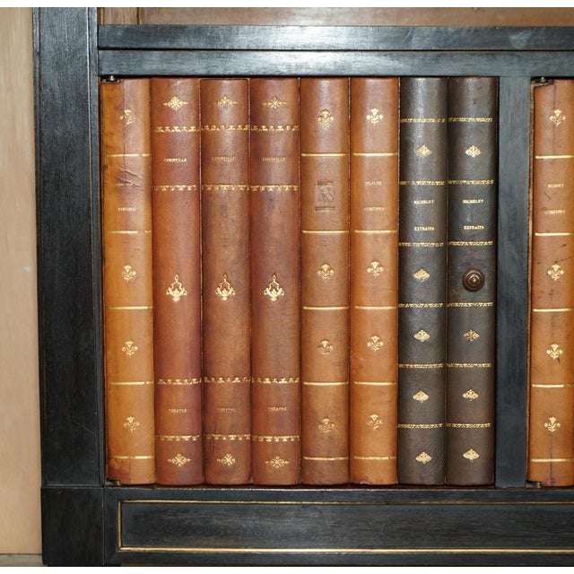 Antique French Bookcase with Marble Top For Sale - Image 5 of 18