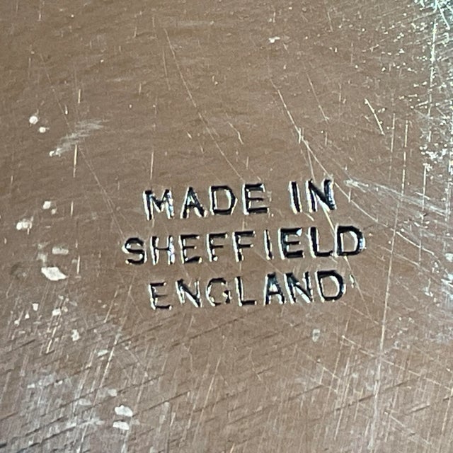 Sheffield English Pireced Silverplate Serving or Gallery Tray For Sale - Image 14 of 17