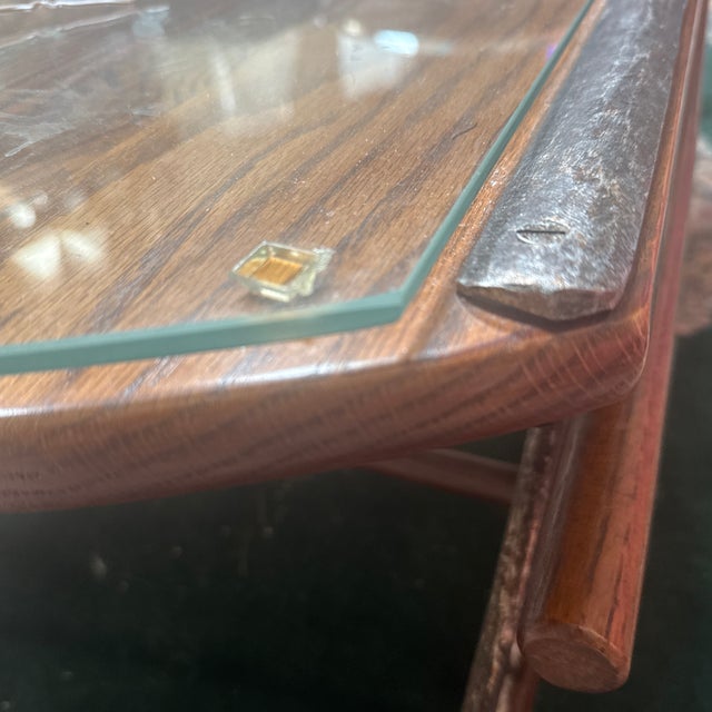 Sleigh Swan Coffee Table With Glass Top For Sale In Saint Louis - Image 6 of 9