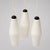 Vintage Pendant Lamp in Matte White Glass with Black Shade, Set of 3 For Sale - Image 6 of 6