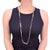 A fine signed rope length necklace. In sterling silver. Designed by Peggy Huynh Kinh for Christofle. Comprising...