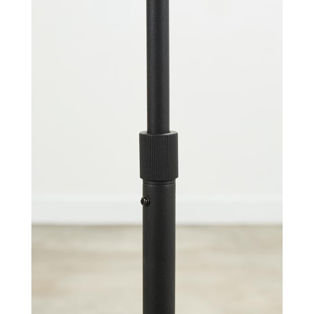 Modern Style Brushed Steel Adjustable Pharmacy Floor Lamp For Sale - Image 9 of 18