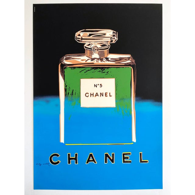 Andy Warhol Vintage 1997 Fine Art Silkscreen Print Large Pop Art Poster  Chanel  No. 5  1985