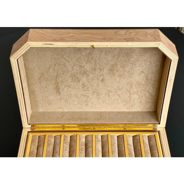 Tan Italian Biedermeier Style Jewelry Box For Sale - Image 8 of 11