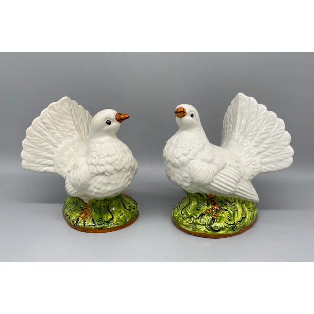 Mid Century Italian White Dove Birds - a Pair For Sale - Image 13 of 13