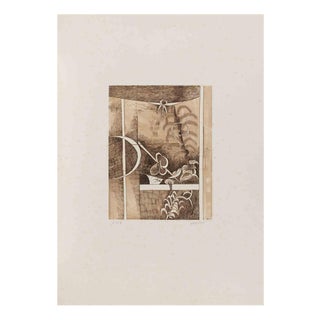 Mariangelo Zappitelli, Composition, 1980s, Etching on Paper For Sale