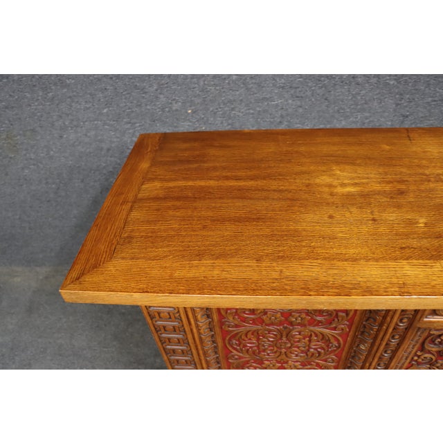 Christian Krass Renaissance Revival Carved Oak Sideboard For Sale - Image 13 of 18