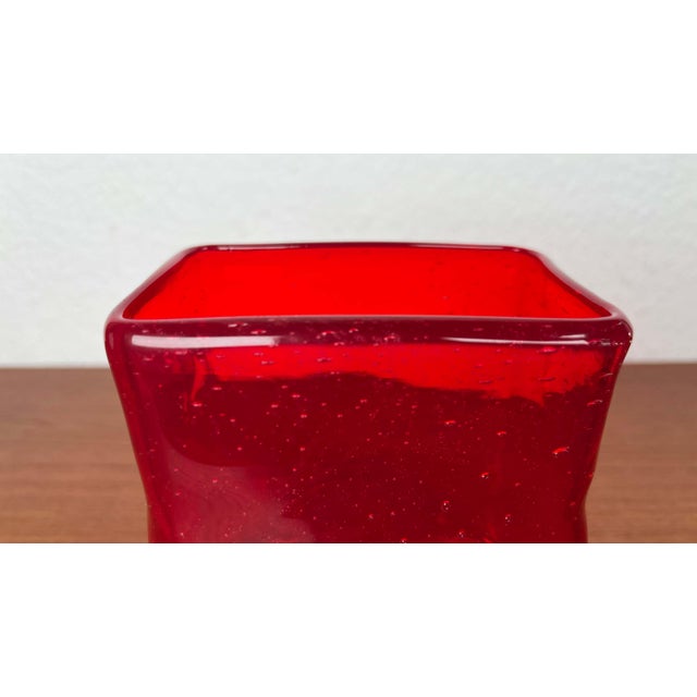 Mid-Century Modern Scandinavian Glass Vase, 1960s For Sale - Image 6 of 16