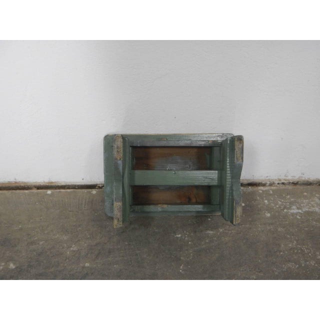 Wood Fir Wood Stool, 1960s For Sale - Image 7 of 11