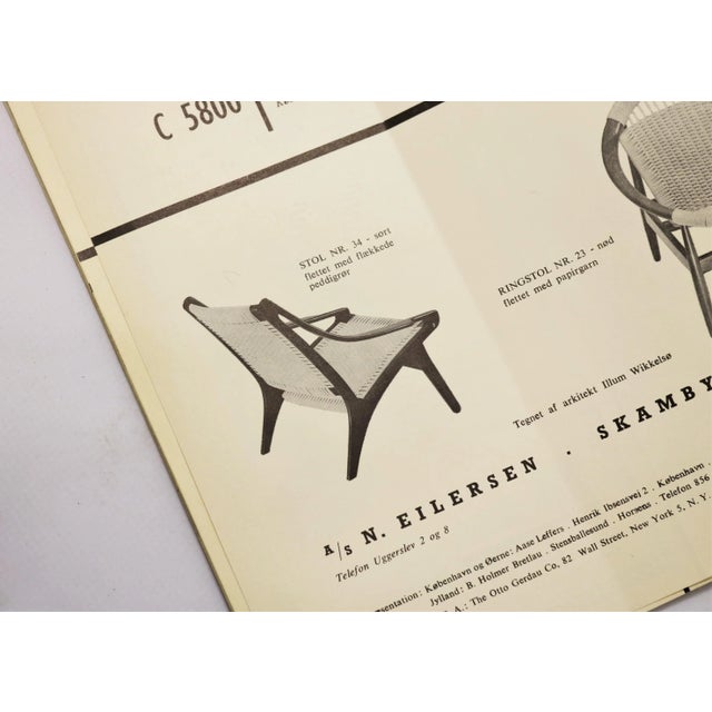 Danish Modern Black Lacquered Beech Lounge Chair by Illum Wikkelsø for Niels Eilersen, 1950s For Sale - Image 12 of 13