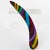 Harriet Bauknight for Kaso Black and Rainbow Geometric Acrylic Resin Brooch For Sale - Image 4 of 8