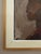 Burgundy Mid-Century Modern 'Profile in Burgundy' Vintage Original Swedish Figurative Portrait Oil Painting, Framed For Sale - Image 8 of 11