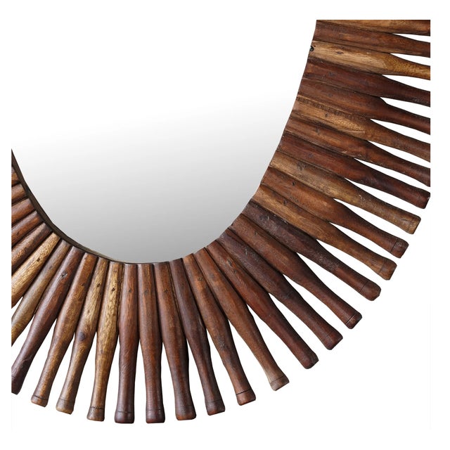 New, special order item. Not vintage. Take a second glance at this striking wall mirror, where the frame reveals an...