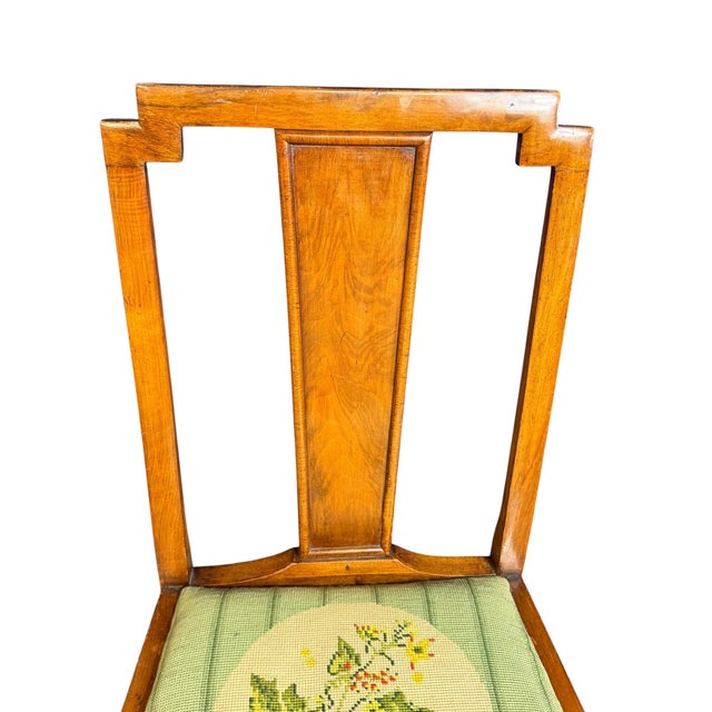 Vintage Art Deco Dining Chairs in Maple Wood, 1930, Set of 4 For Sale - Image 13 of 14