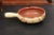 French 19th Century Glazed Pottery Serving Dish with Terracotta and Gold Glaze For Sale - Image 9 of 12