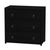 Black Lark 34 in. W Rectangular Wood 3 Drawer Dresser, Washed Black For Sale - Image 8 of 8