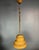 Mid-Century Italian Pencil Reed Rattan Bamboo and Brass Hanging Pendant Lamp, 1970s For Sale - Image 12 of 14
