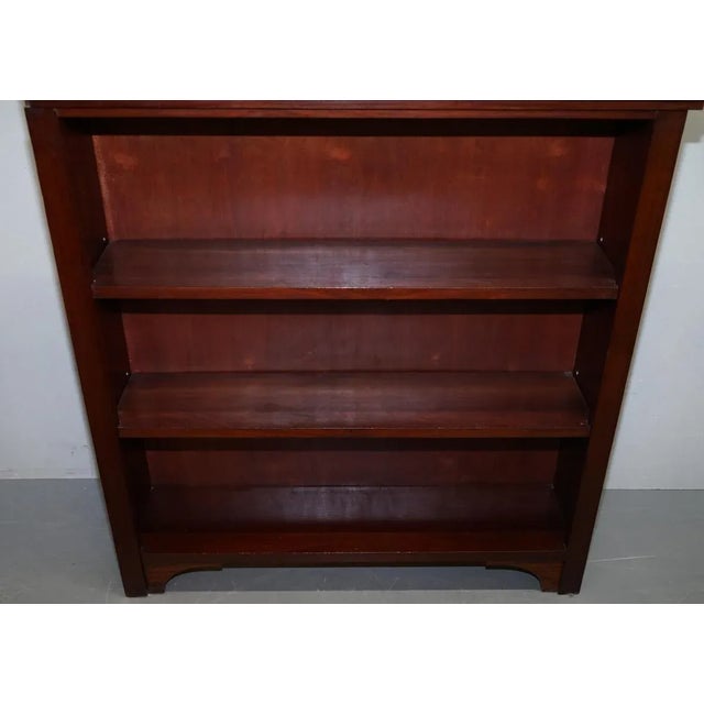 Wood English Mahogany Corner Bookcases, Set of 2 For Sale - Image 7 of 12