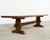 French Provincial Country French Provincial Oak Farmhouse Trestle Dining Table 9 Ft For Sale - Image 3 of 18