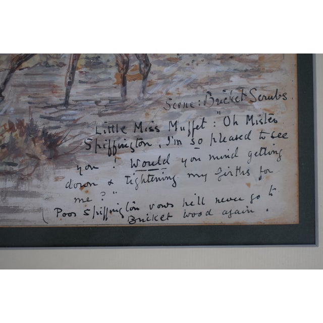 Scene: Bucket Scrubs Little Miss Muffet Watercolour by George Finch Mason For Sale - Image 4 of 5