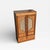 Japanese Antique Refinished Cabinet With Figured Wood Panels and Fabric Inserts For Sale In Los Angeles - Image 6 of 17