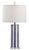2020s Vietri for Wildwood Sailor Stripe Table Lamp - Blue For Sale - Image 5 of 5