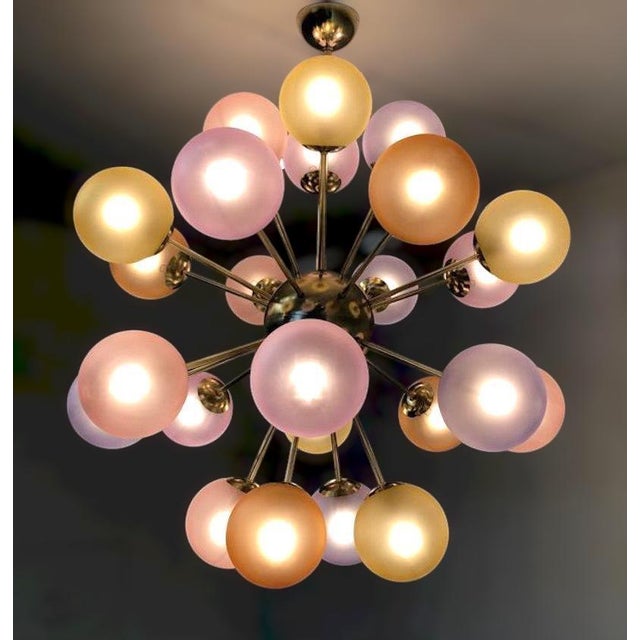 Glass 21st Century Nova Multicolor Murano Sputnik Chandelier by Fabio LTD For Sale - Image 7 of 10
