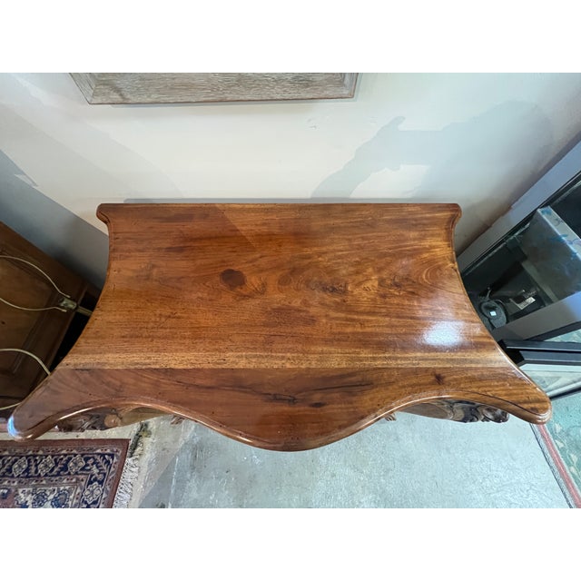Late 19th Century Late 19th Century French-Style Hand-Carved Console For Sale - Image 5 of 10