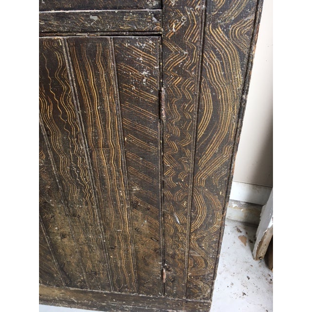 Wood Farmhouse Country Primitive Stepback 1850s Cupboard For Sale - Image 7 of 18