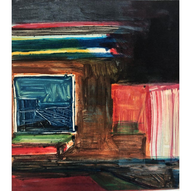 Contemporary Pierre Obando, Abstract Pattern & Decoration Monoprint Monotype Painting Print Pierre Obando, 1997 For Sale - Image 3 of 7