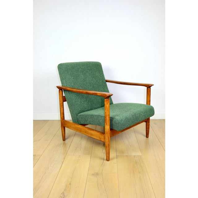 GFM-142 Armchair in Green Boucle from Edmund Homa, 1970s For Sale - Image 11 of 11