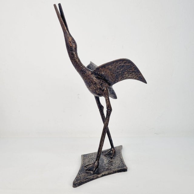 1970s Crane Bird Sculpture, 1970s For Sale - Image 5 of 14