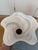 Contemporary 1970s Large White Pink Glass Pendant Light Style After Murano, by Mazzega-Fazzoletto For Sale - Image 3 of 6