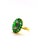 Bochic “Capri” Vintage Natural Diamond & Emerald Vintage Retro Ring Set In 18K For Sale - Image 9 of 9