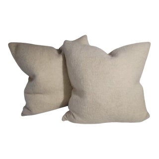Pair of Vintage Mohair Pillows For Sale