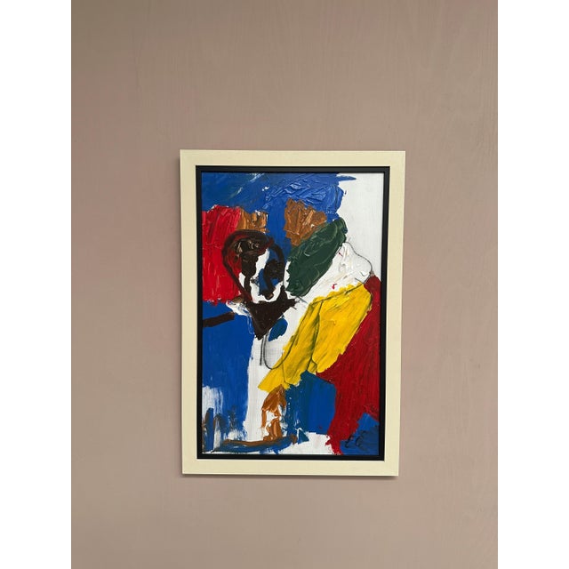 Emil Östlund, Man Among Colors, 1950s, Oil on Panel, Framed For Sale - Image 9 of 18