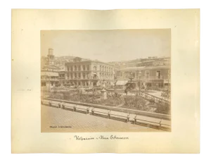 Unknown, Ancient Views of Valparaiso, Vintage Photos, 1880s, Set of 2