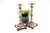 Metal Silver Candlesticks with Turned and Engraved Shafts, Set of 2 For Sale - Image 7 of 7