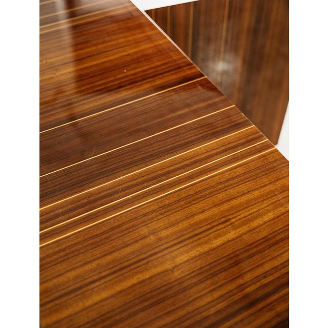 Brown Mid-Century Lacquered Sideboard in Rosewood Zebrawood, 1970s For Sale - Image 8 of 13