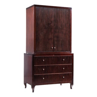 Barbara Barry for Baker Furniture Mahogany Armoire For Sale