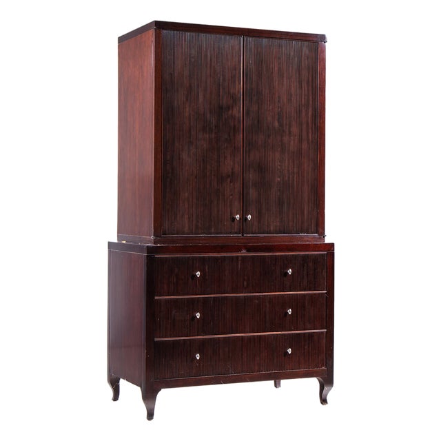 Barbara Barry for Baker Furniture Mahogany Armoire For Sale