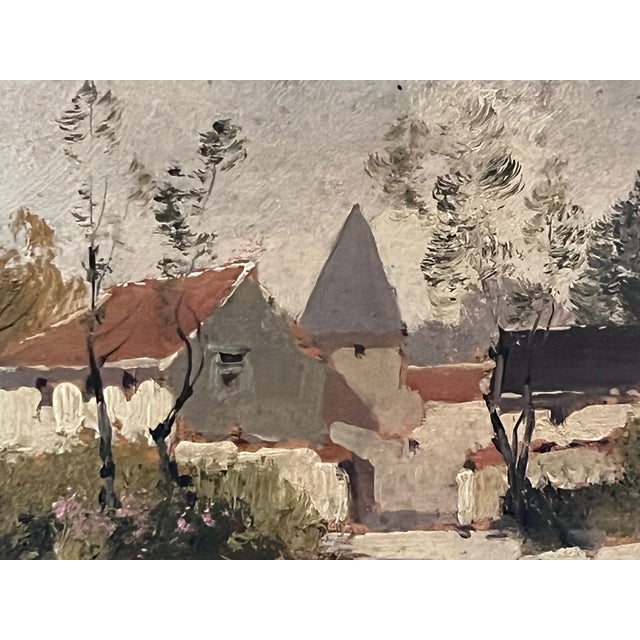 Mid 19th Century Signed and Framed French Oil Painting on Wood For Sale In San Francisco - Image 6 of 14