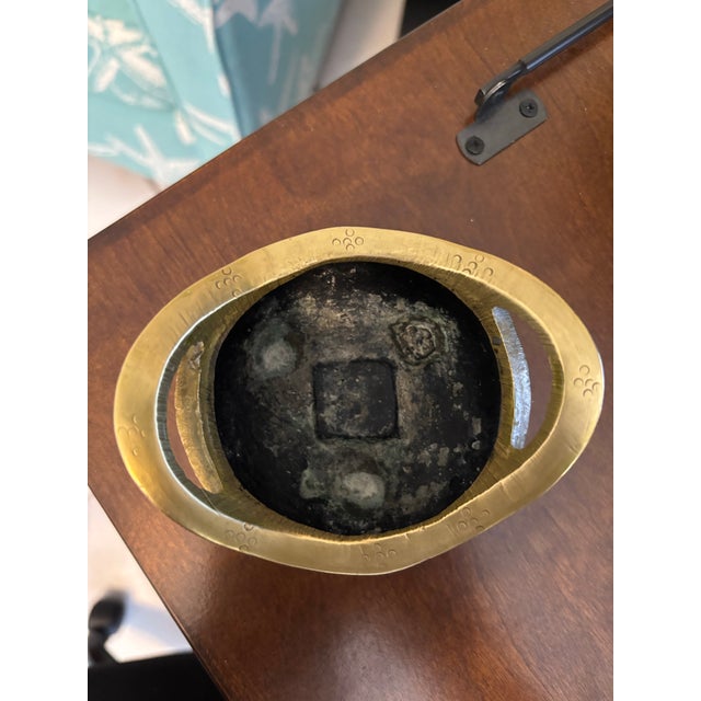 Vintage Asian Brass Incense Burner / Censer For Sale - Image 6 of 9