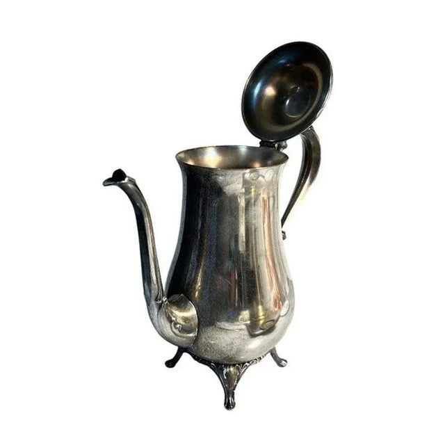 Victorian Wm a Rogers Silver Plate Footed Coffee or Tea Server For Sale - Image 3 of 4