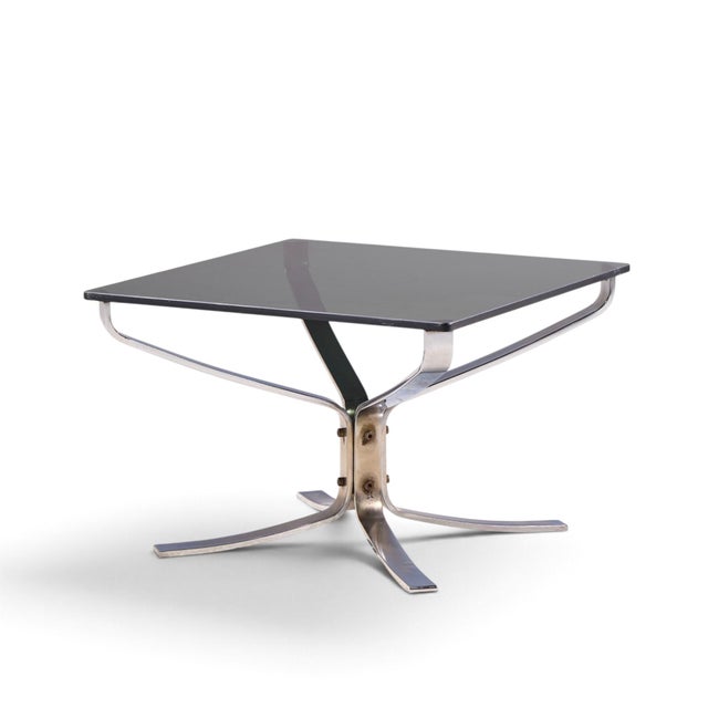 Mid-Century Modern Sigurd Ressell for Vatne Møbler Mid Century Chrome Falcon Side End Table For Sale - Image 3 of 9