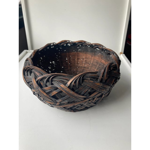 Contemporary Woven Round Basket For Sale In New York - Image 6 of 6