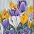 Original Floral Painting by Robin Blakely Vaughan Framed Signed 15x13 For Sale - Image 4 of 12