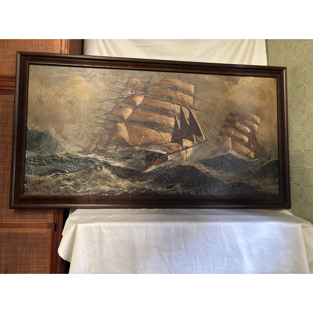 A very powerful oil painting depicting the Cutty Sark on choppy waters. At 2 ft by 4 ft, this piece transports you into...